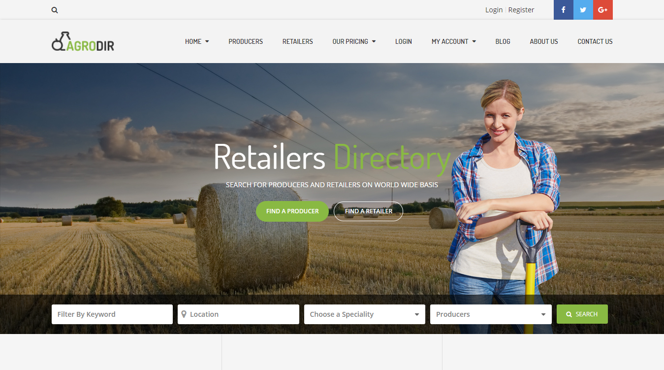 Agrodir WordPress Theme