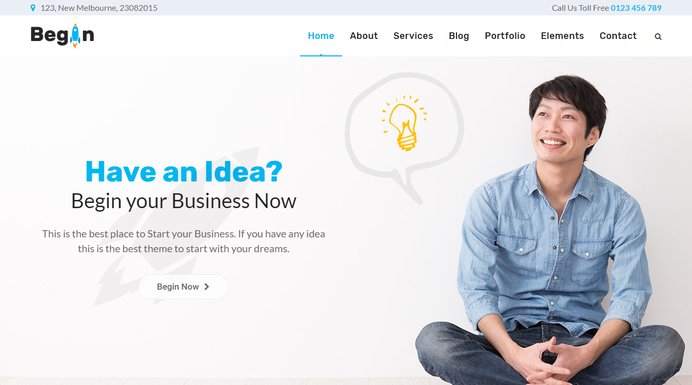 Begin WordPress Theme