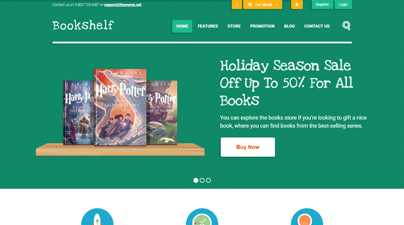 Bookshelf Digital WordPress Theme