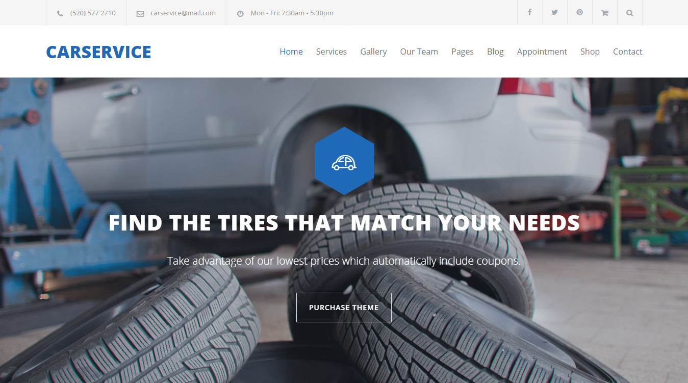 CarService WordPress Theme