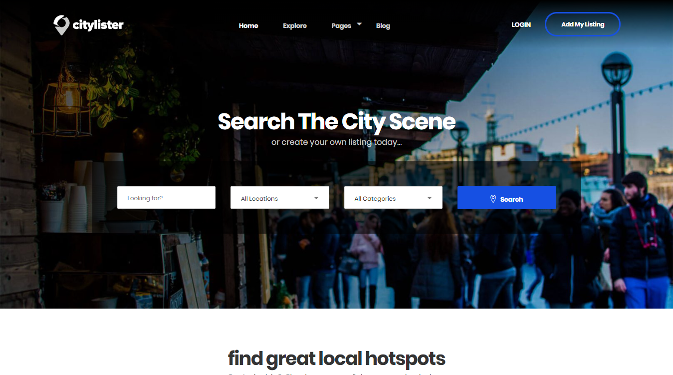 CityLister WordPress Theme