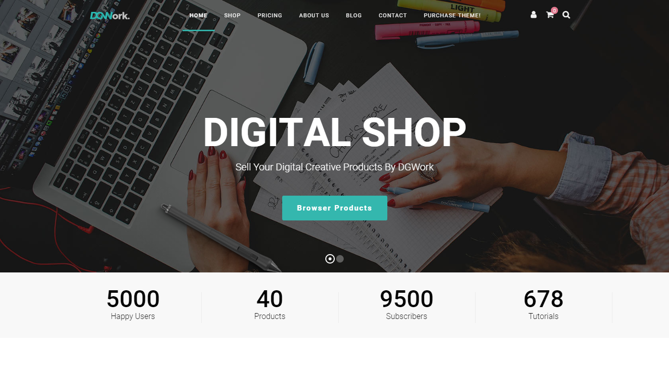 DGWork Digital WordPress Theme