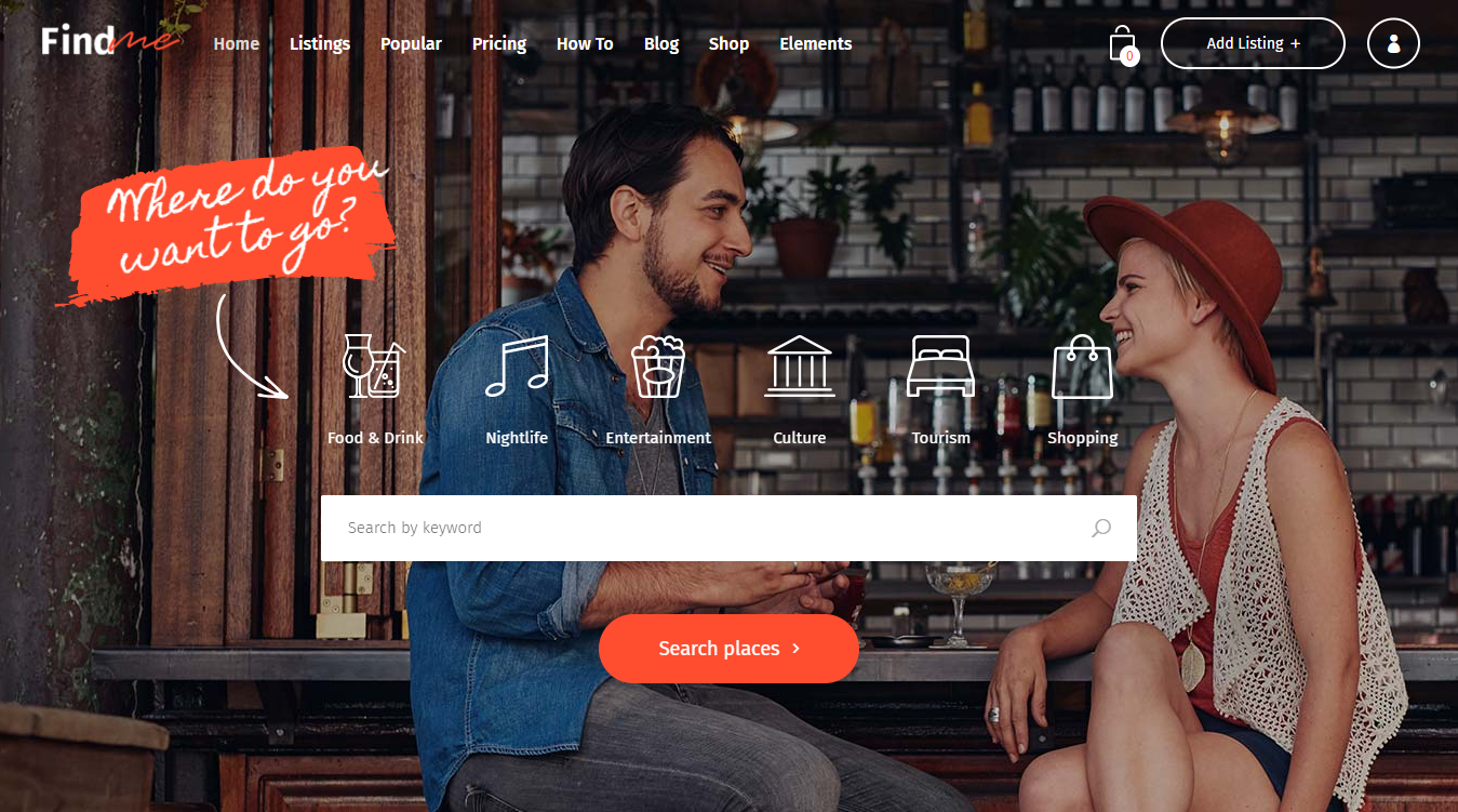 FindMe WordPress Theme