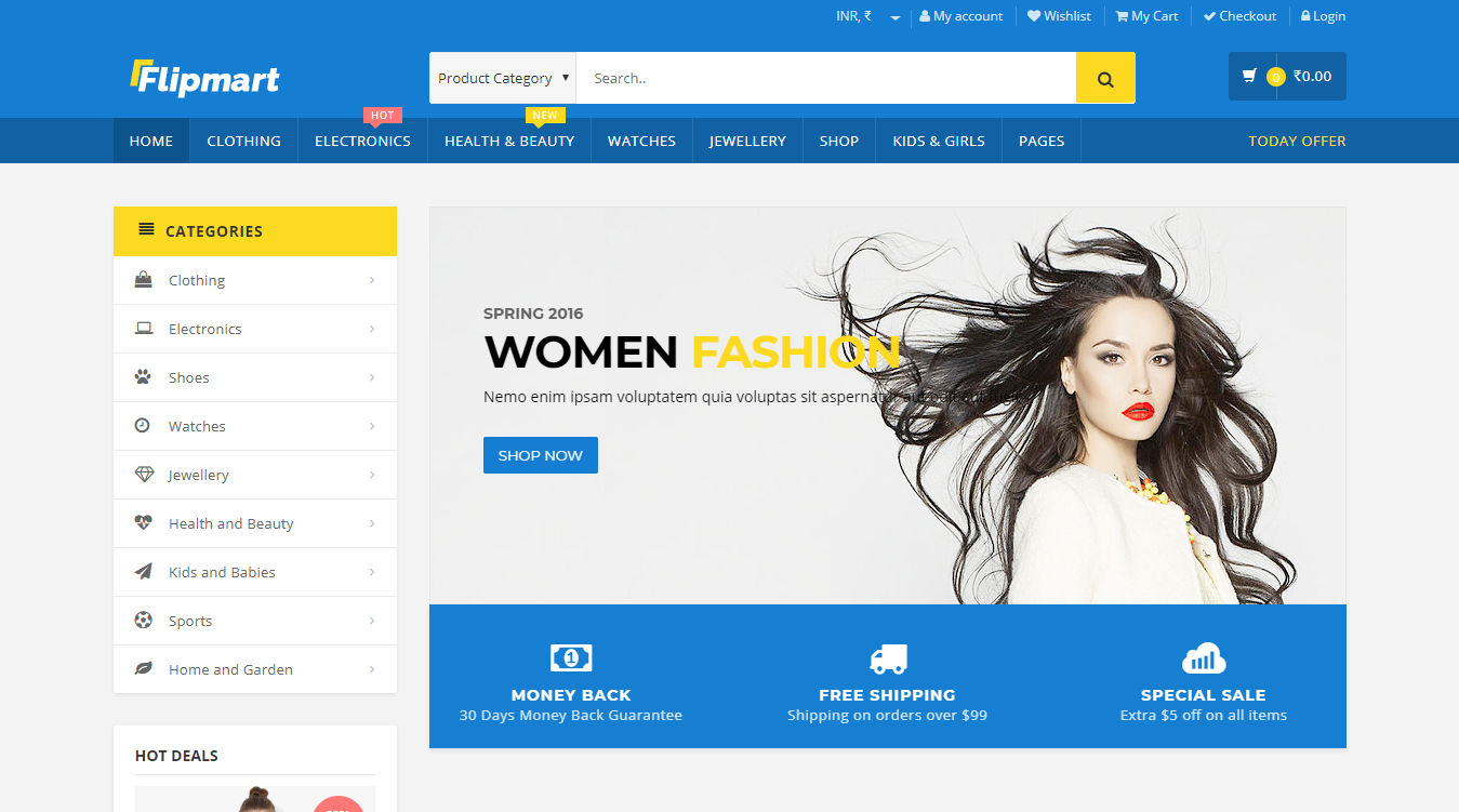 Flipmart Digital WordPress Theme