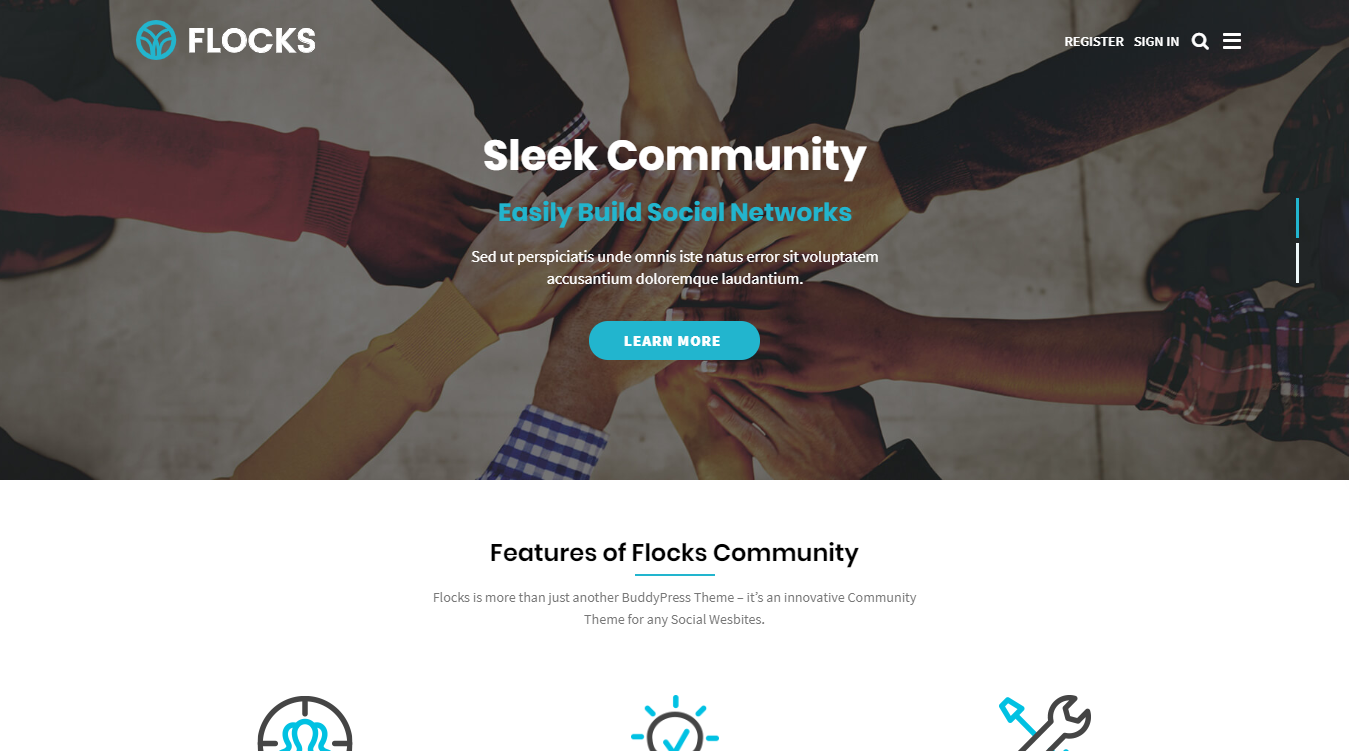 Flocks WordPress Theme