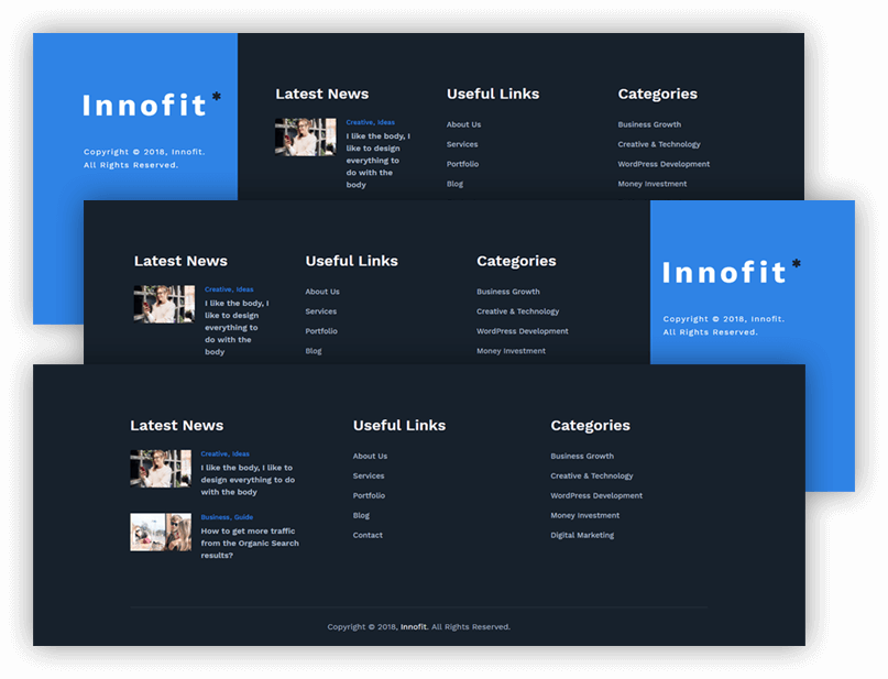 Footer Layout Styles