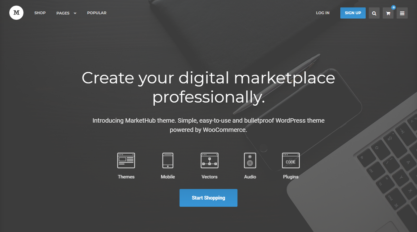 Markethub Digital WordPress Theme