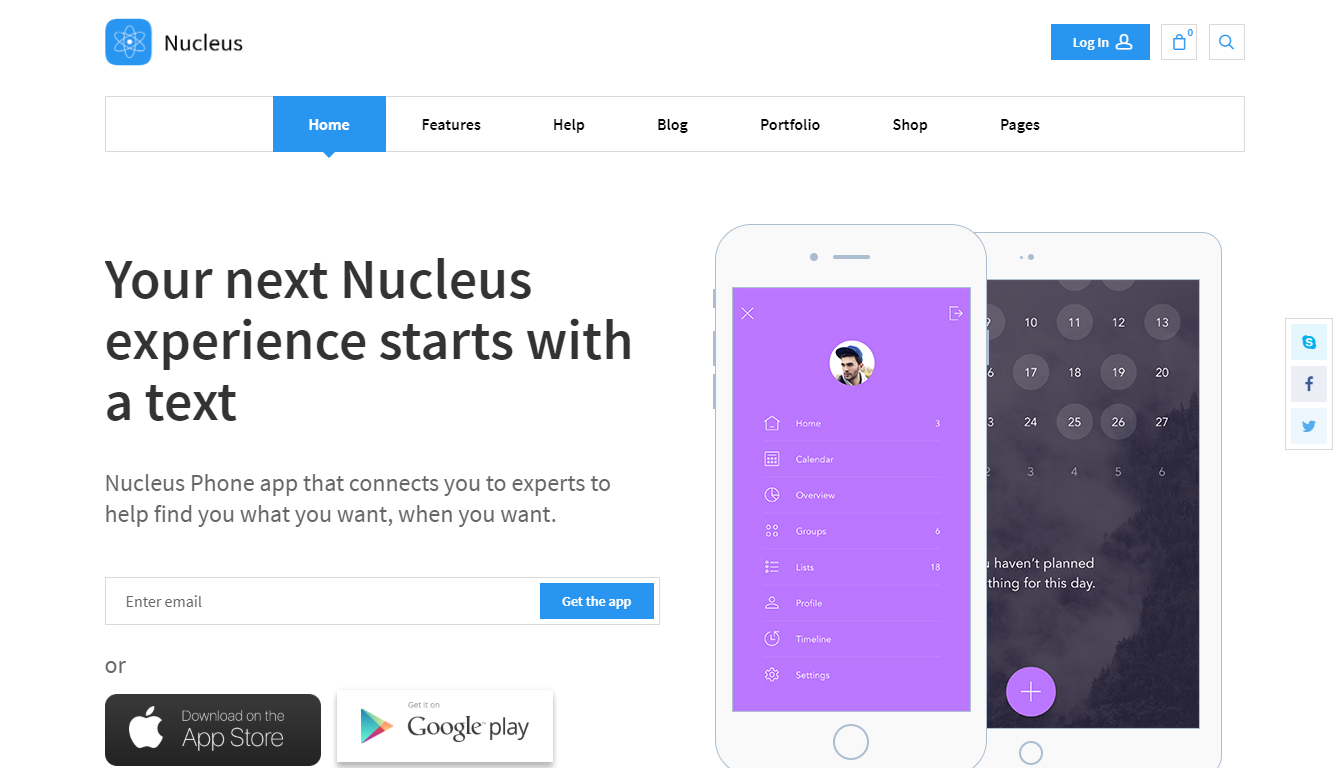 Nucleus WordPress Theme