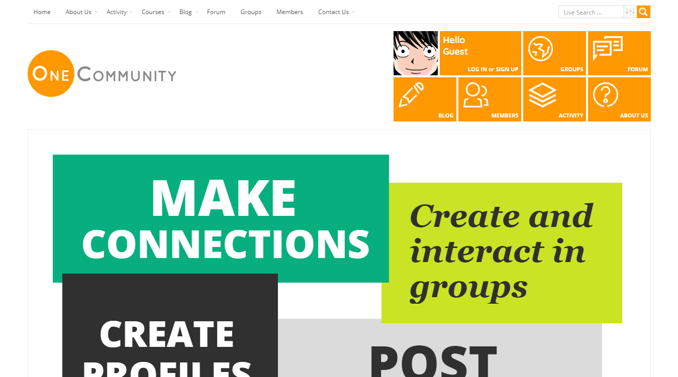 Onecommunity WordPress Theme