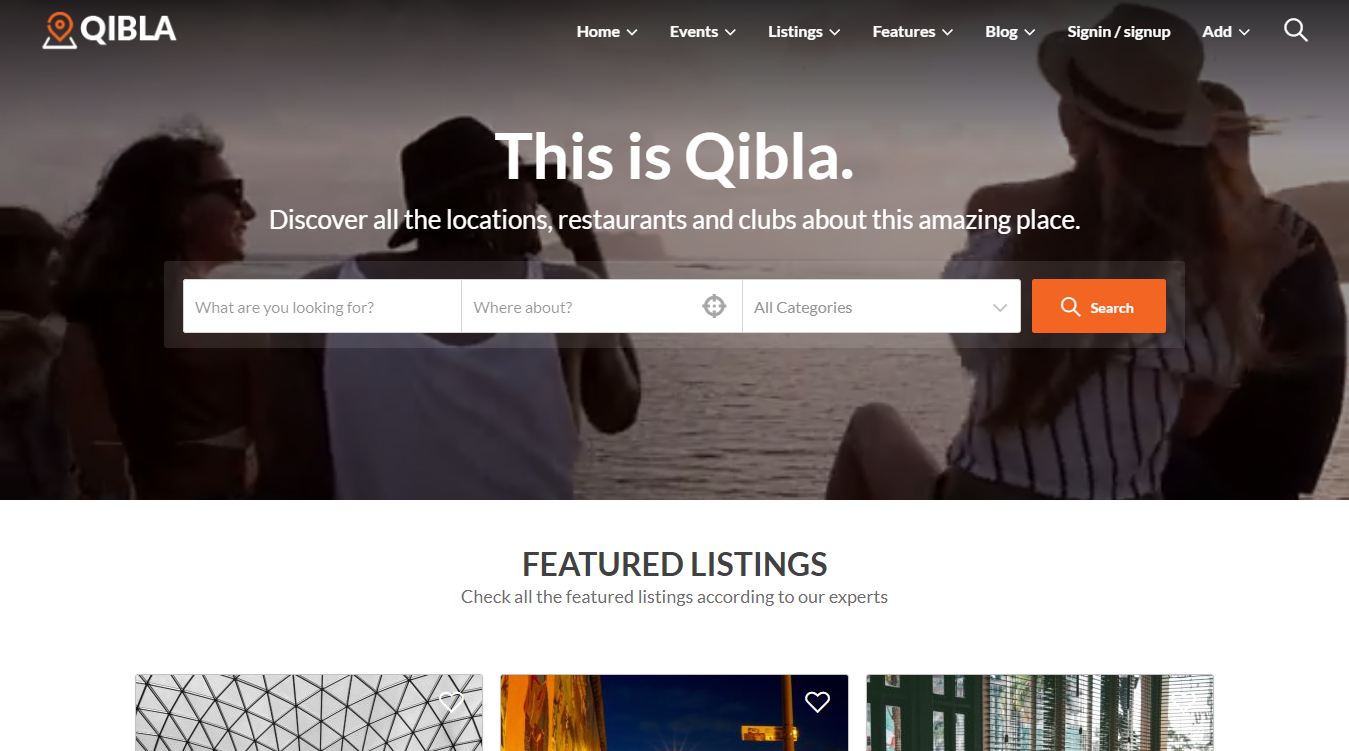 Qibla WordPress Theme