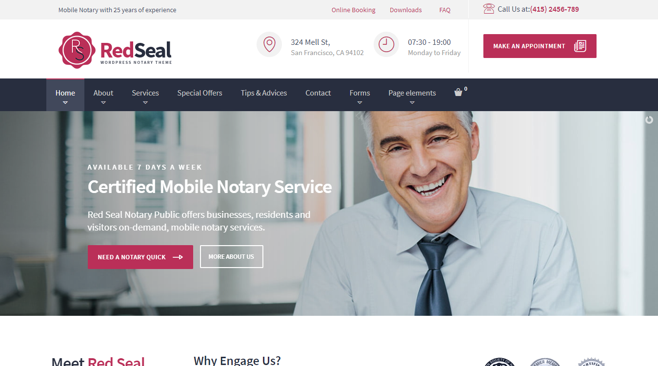 RedSeal WordPress Theme