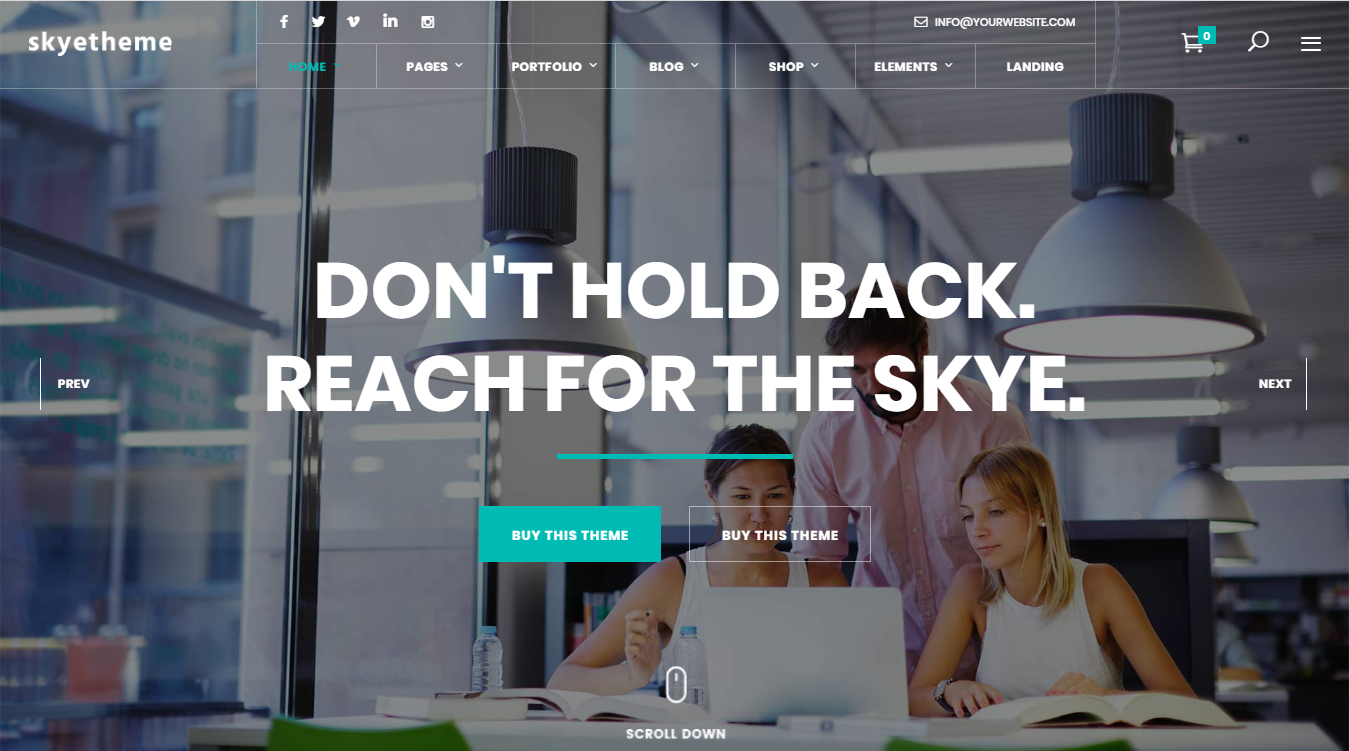 Skye WordPress Theme