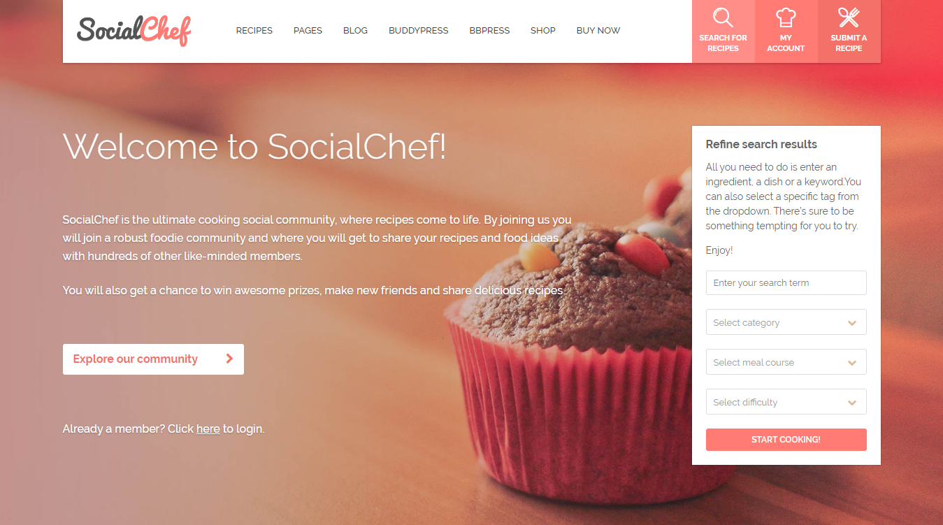 Socialchef WordPress Theme