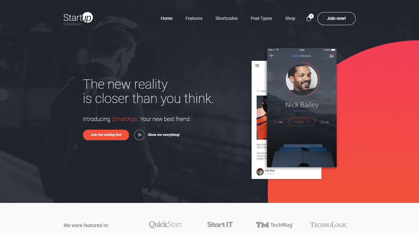 Startupcompany WordPress Theme