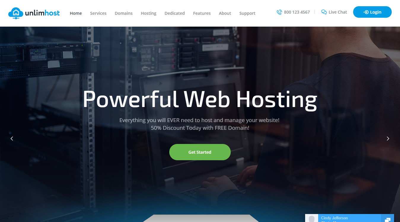 Unlimhost WordPress Theme