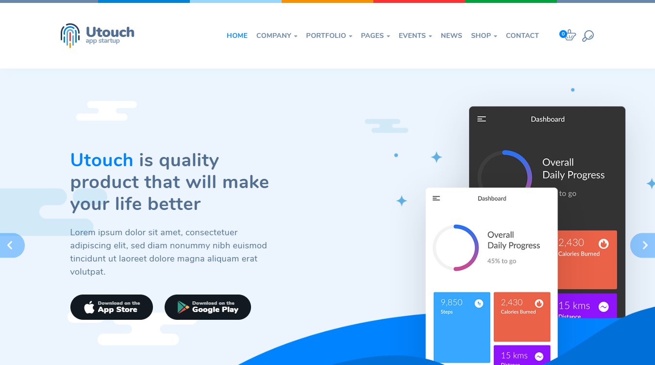 Utouchstartup WordPress Theme