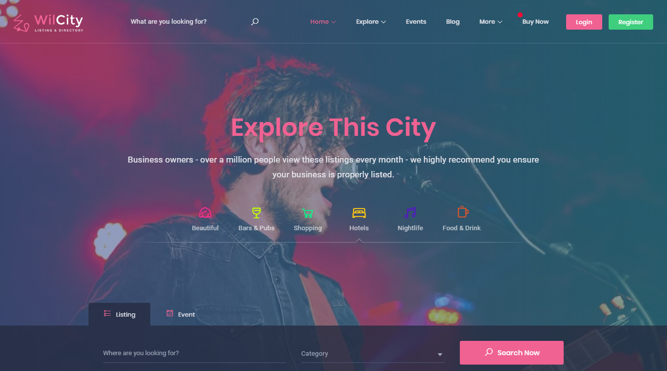 Wilcity WordPress Theme